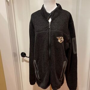 Nashville Predators NHL 1/2 Zip Fleece Jacket Sz L GIII Sports